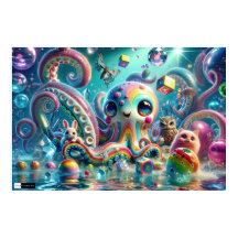 Poster de Octopus de Candyland Shapeshifhifage