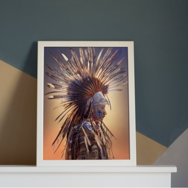 Poster de Ojibwe Americano Nativo (Criador carregado)