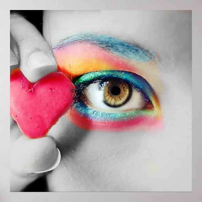 Poster de Olhos Coloridos (Frente)