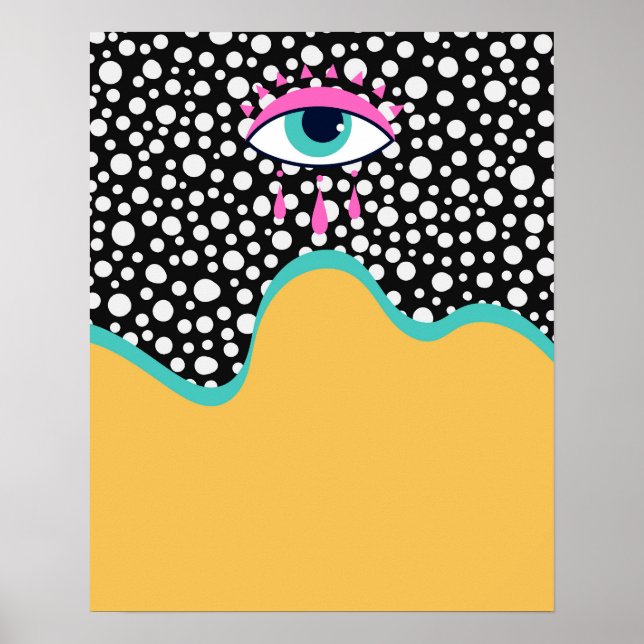 Poster de Olhos Funky Mau (Frente)