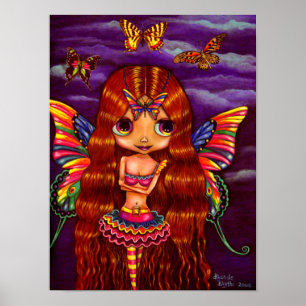 Poster de Olhos Grandes da Rainha das Fadas da Bor