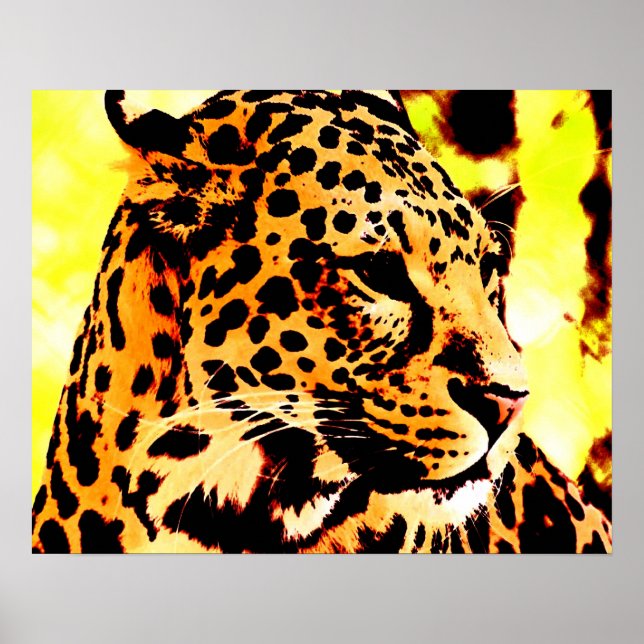 Poster de Olhos-Leopardo Motivadores (Frente)