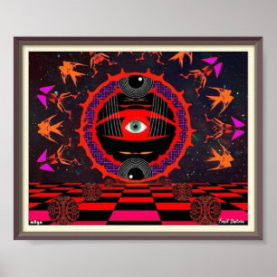 Poster de Olhos Psicedélicos