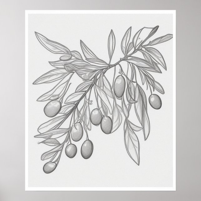 Poster de oliveira Wall Art (Frente)