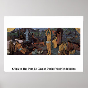 Pôster De onde nós vimos? Por Paul Gauguin