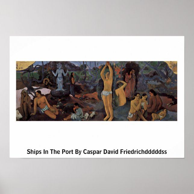 Pôster De Onde Vimos? Por Paul Gauguin (Frente)