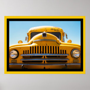 Poster de ônibus escolar