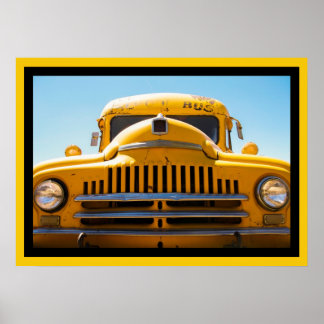 Poster de ônibus escolar