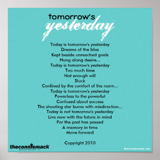 Poster de ontem de amanhã
