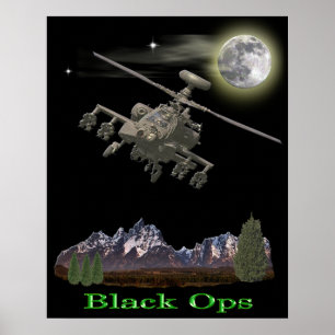 poster de operações pretas