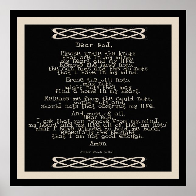 Poster de Oração dos Nossos (Frente)