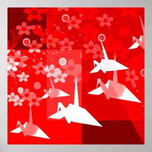 Poster de Origami do japonês