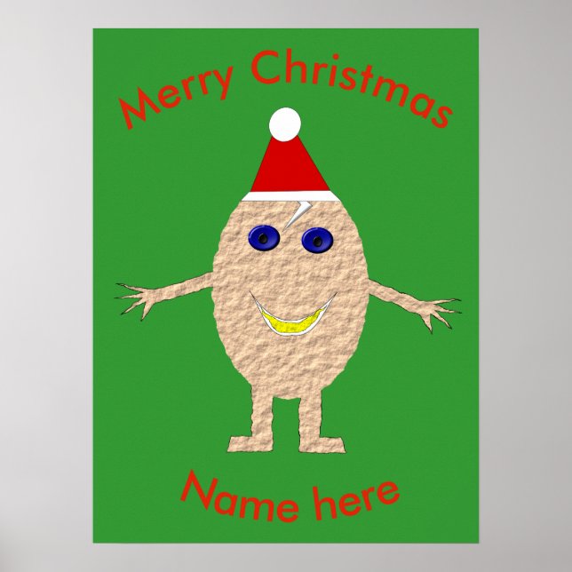 Poster de Ovo de Natal Engraçado (Frente)
