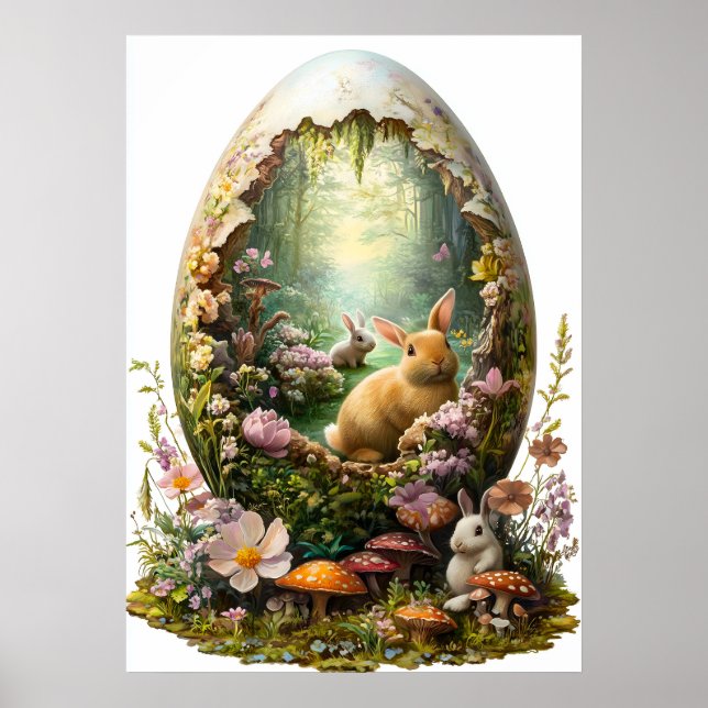 Poster de Ovos da Floresta de Coelhinha Fantasia (Frente)