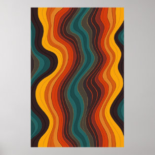 Poster de Padrão Geométrico Dinâmico