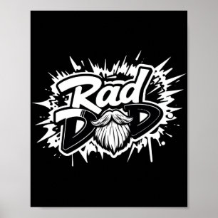 Poster de Pai de Rad - Presente do Dia de os pais 