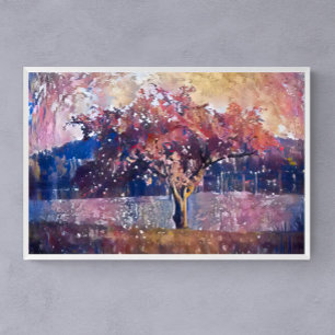 Poster de Paisagem de Abstrato do Flor da Árvore C