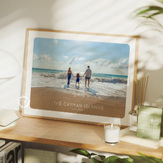 Poster de Paisagem de Férias Familiares