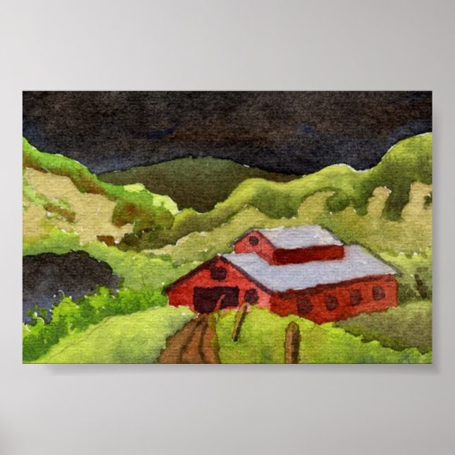 Poster de Paisagem do País (Frente)