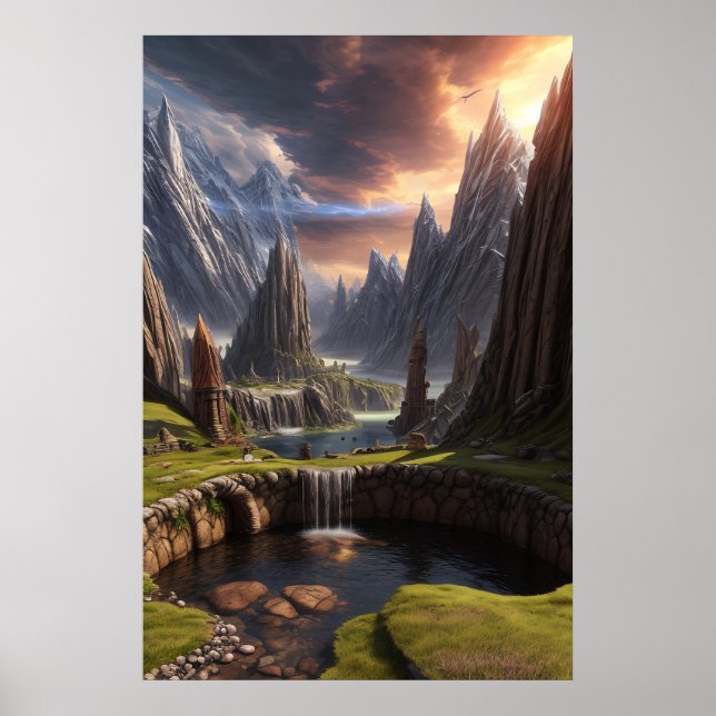 Poster de Paisagem Fantasia (Frente)