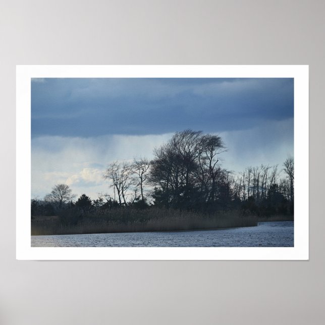Poster de paisagem turva (Frente)