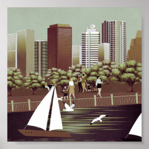 poster de paisagem urbana