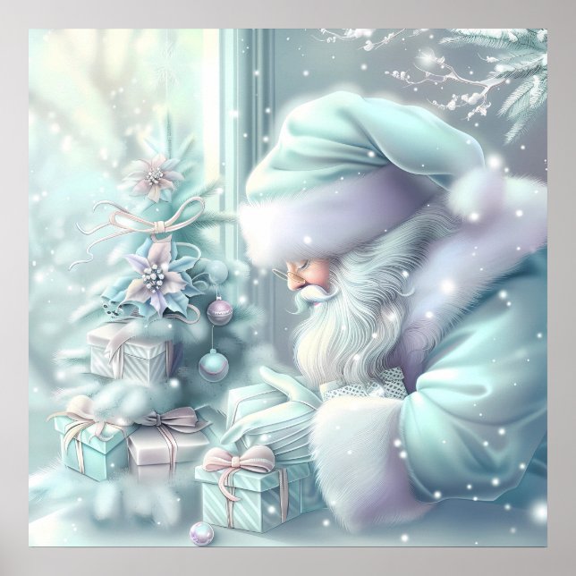 Poster de Papai noel de Natal Dreamy (Frente)