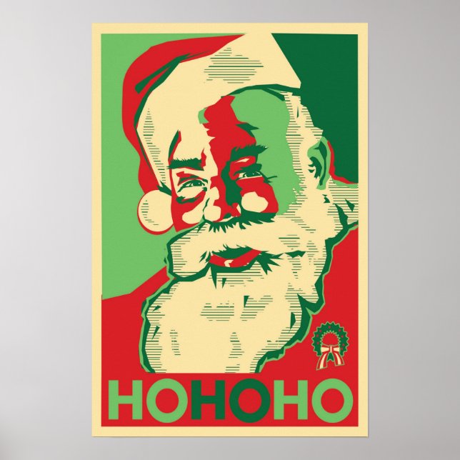 Poster de papai noel - HoHo (Frente)