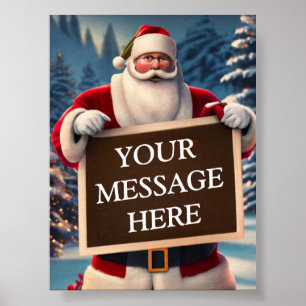 Poster De Papais noeis, Com Amor: Sua Messa Festiva Perso