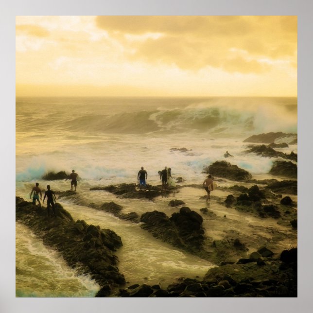 Poster de paraíso surf (Frente)