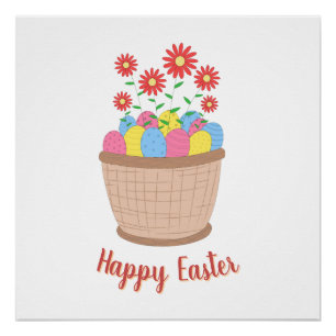 Pôster de Páscoa (Happy Easter)