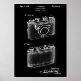 Poster de patente de câmara fotográfica