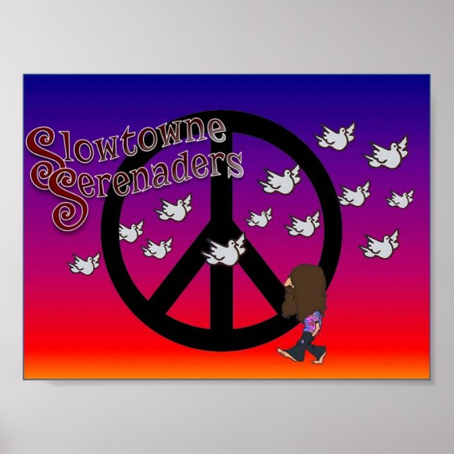 Poster de Paz para Serendedores Lentos (Frente)