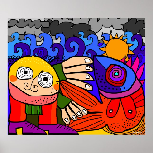 poster de 'pegar uma sereia' (Frente)