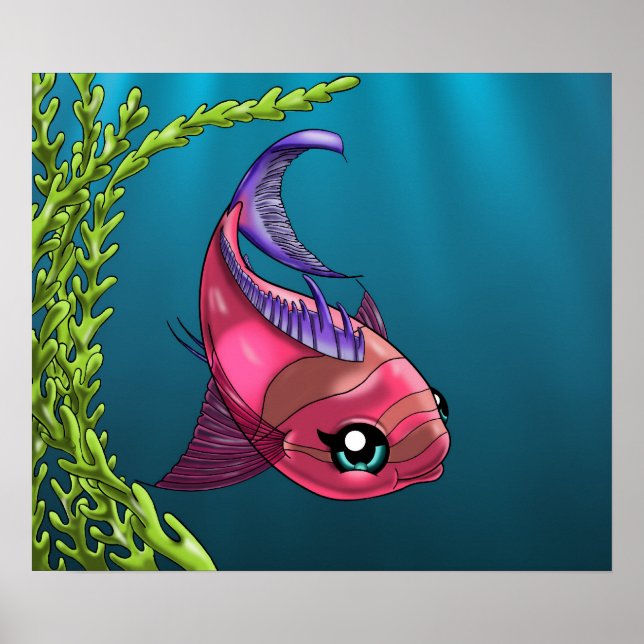Poster de Peixe Rosa (Frente)