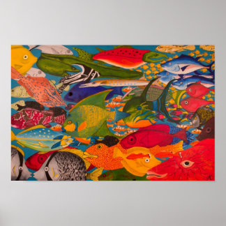 Poster de Peixes Tropicais