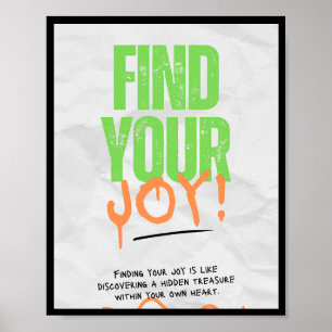 Poster de pensamento positivo motivacional Decor d