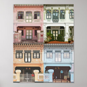 Poster de Peranakan Shophouses