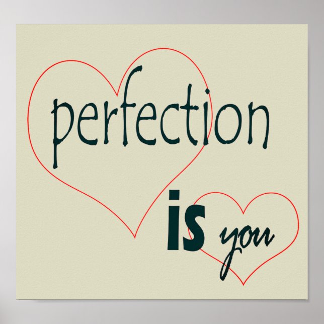 Poster de perfecção (Frente)