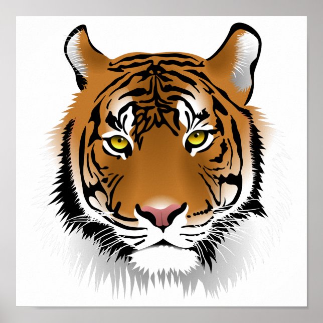 Poster de Perfil do Tigre (Frente)