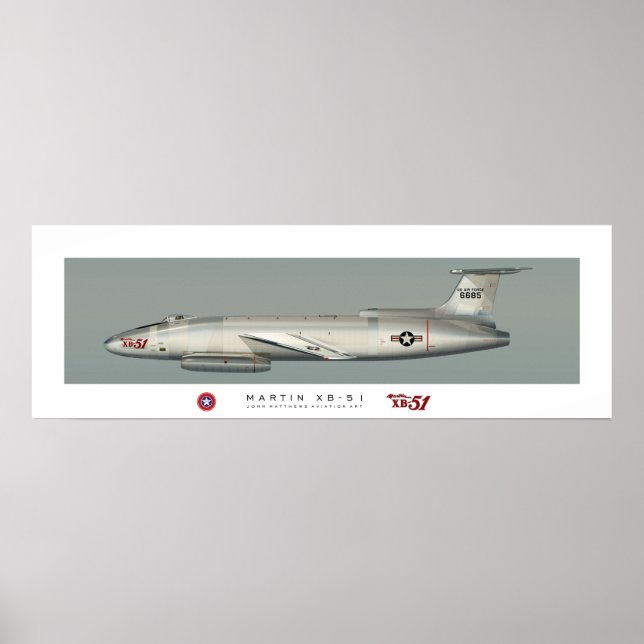 Poster de Perfil Martin XB-51 (Frente)