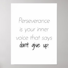 Poster de Perseverança