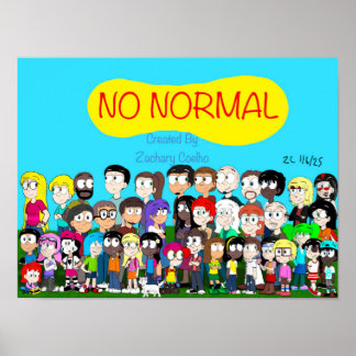 Pôster de Personagens Não Normais