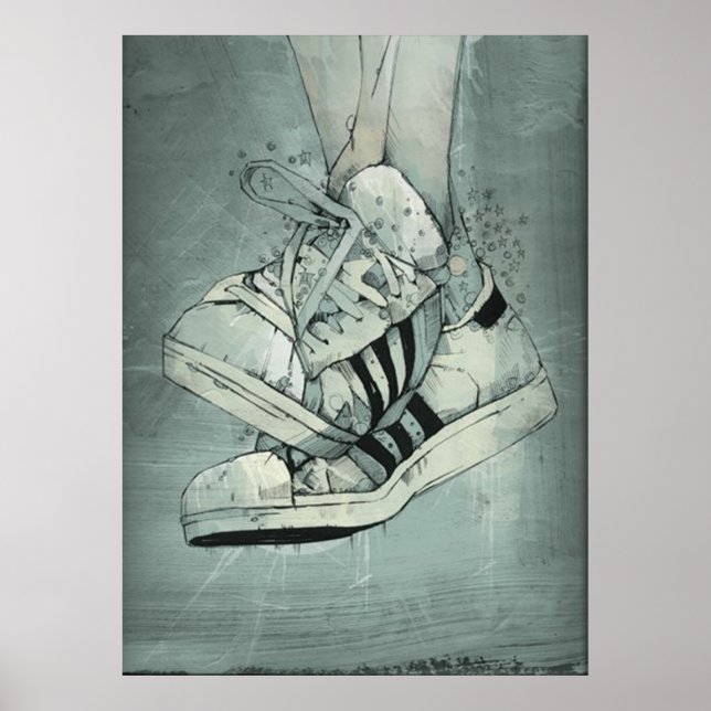 Poster de pés atléticos (Frente)