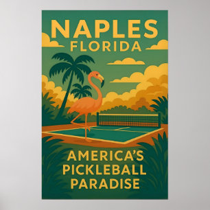 Poster de Pickleball em Nápoles, Flórida