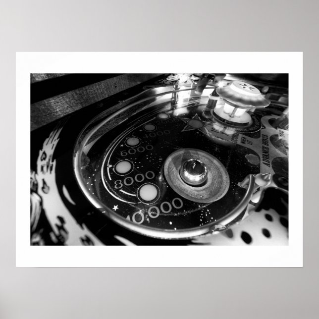 Poster de pinball galáxico (Frente)