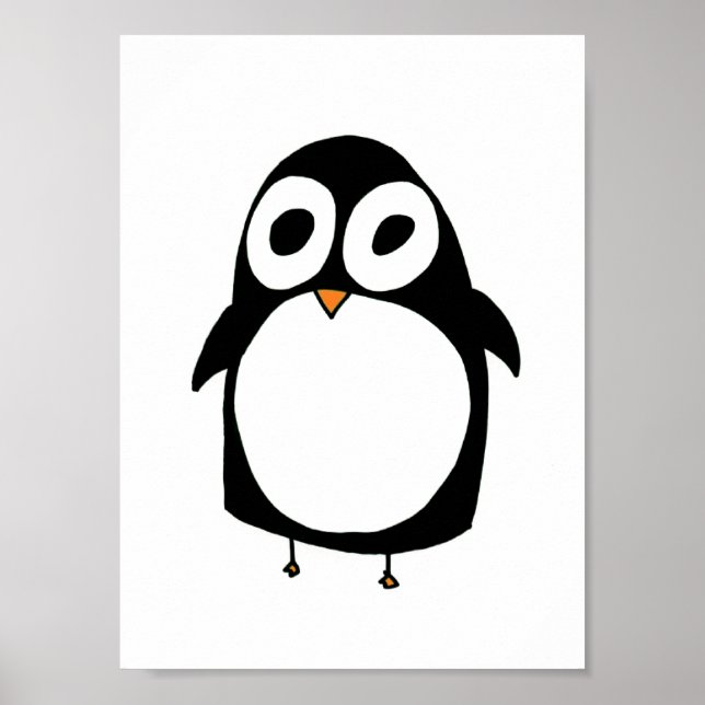 Poster de pinguim (Frente)