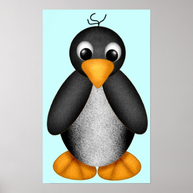 Poster de pinguim (Frente)