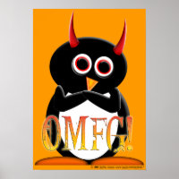 POSTER de pinguim engraçado