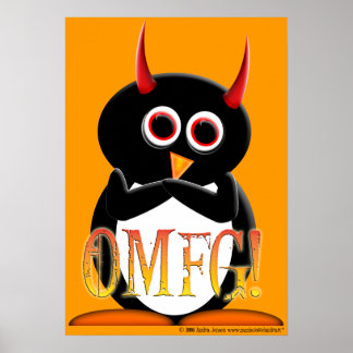 POSTER de pinguim engraçado